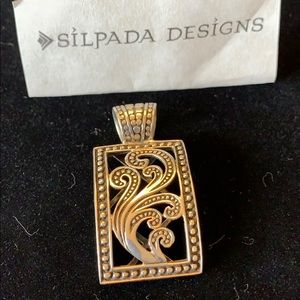 SILPADA RETIRED filigree sterling silver slide